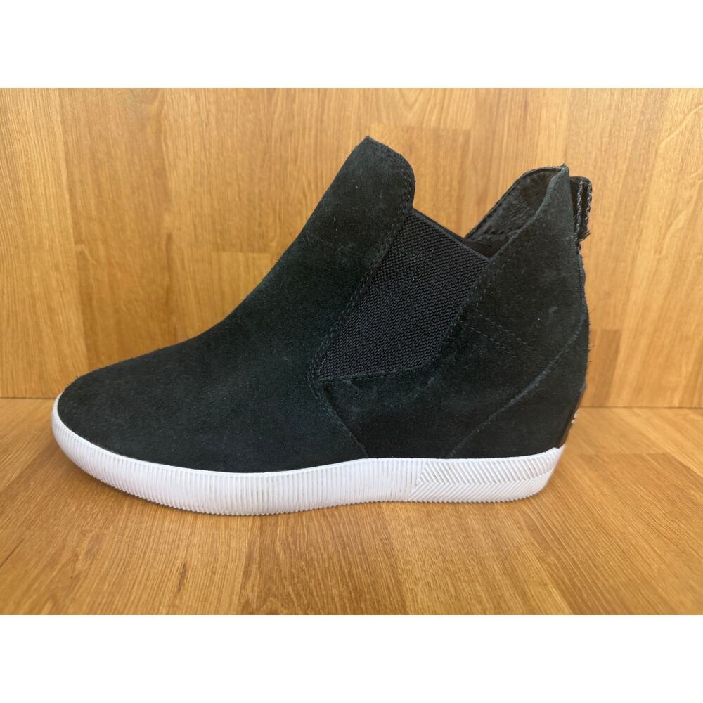 Sorel Out N About Wedge Slip-On Boots Black Suede Women’s 8.5 - Picture 5 of 7